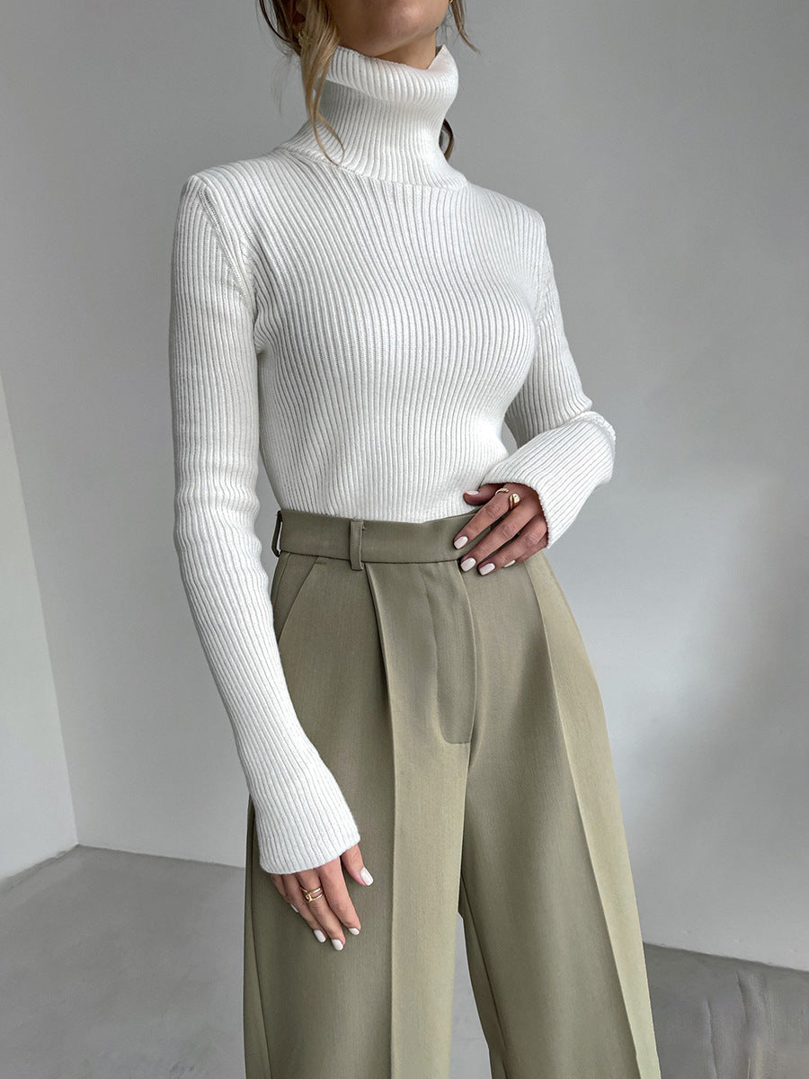 White Sweater Tops Women Pullovers Fashion Sweater