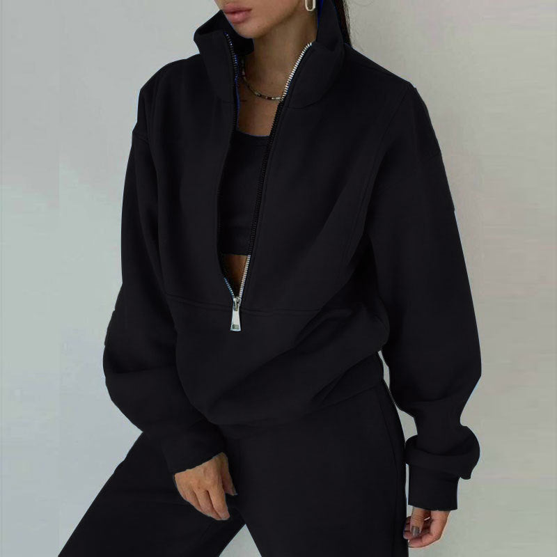Sweatshirt Women's Two Pieces Set Sports Pants Sportswear Autumn Winter Tracksuit Sports Suit Comfortable Traffic Store