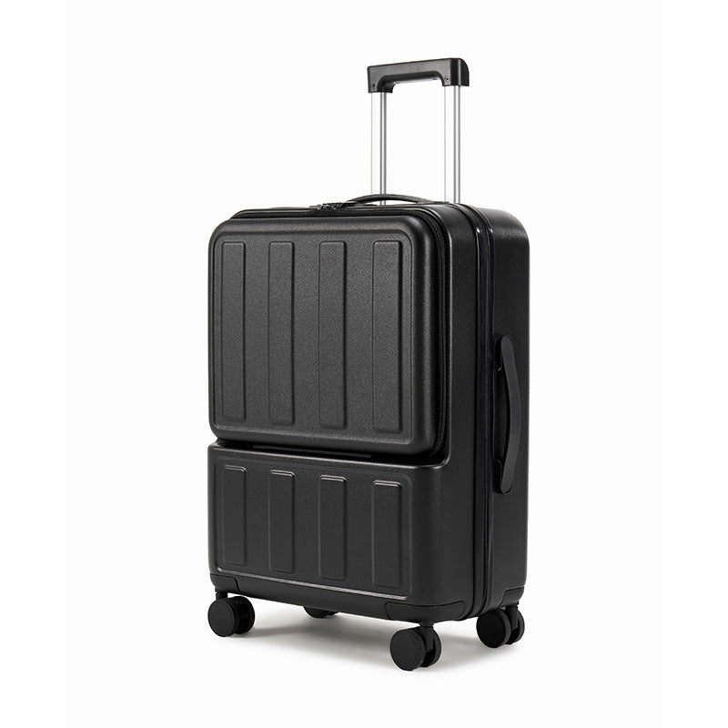 Front Opening Luggage USB Charging Suitcase Aluminum Frame Password Trolley Case Zipper Trip Cabin Carry-on Rolling Travel Bags