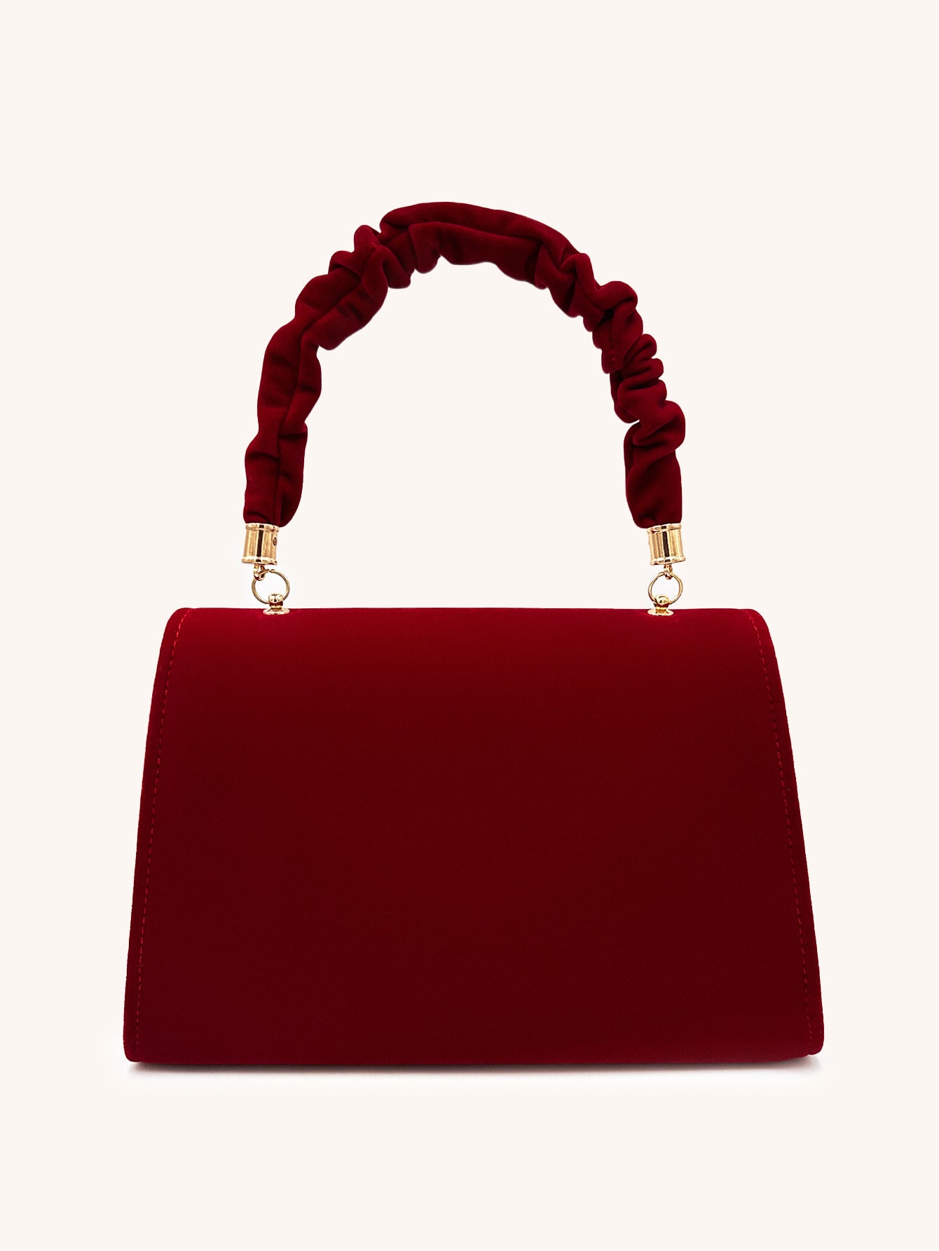 Red Velour Wedding Clutch Purses Handbag Women 2024 Trend Bag with Top Handle Lady Dating Evening Party Shoulder Messenger Bags