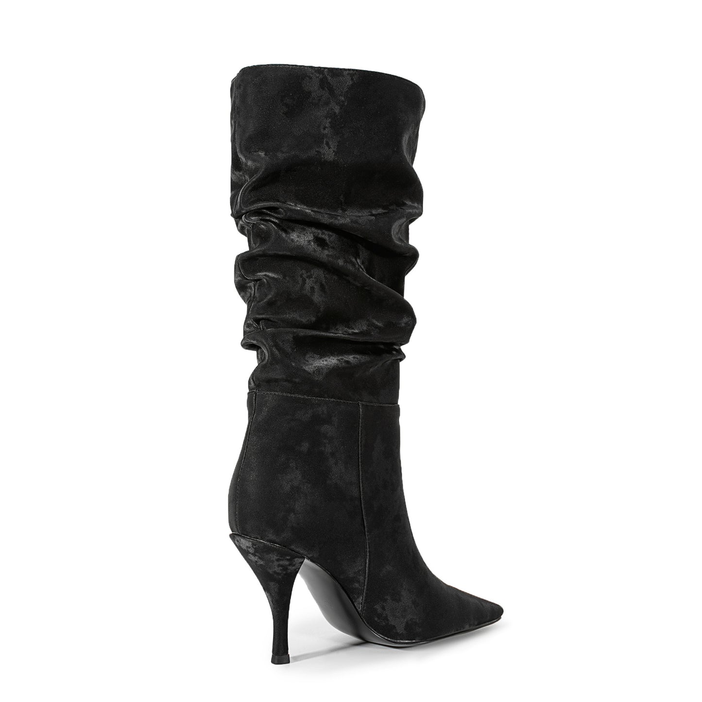 Autumn Winter Fashion Pleated Pointed Toe Women Knee-High Boots Fashion Modern Long Booties Thin Heels Female Shoes