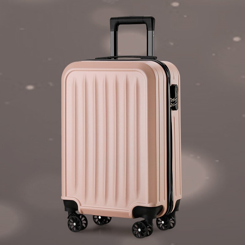 Small Fresh Luggage Lightweight Travel Multifunctional Luggage Solid Color Student Suitcase Silent Universal Luggage and Bag