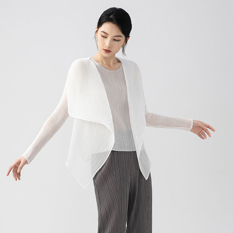 New Summer Fashion Lightweight Lapel Long Sleeve Clothes