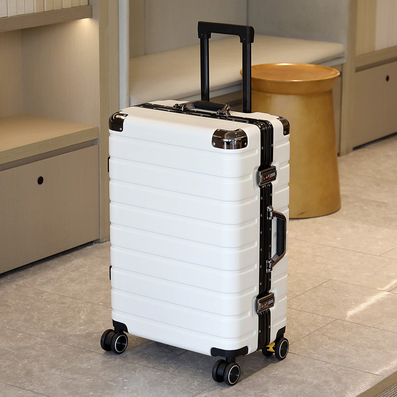 20/24/28 inch Large Capacity Suitcase Trolley Case Carry-Ons Luggage Wet and Dry Separation Password Box Aluminum Frame