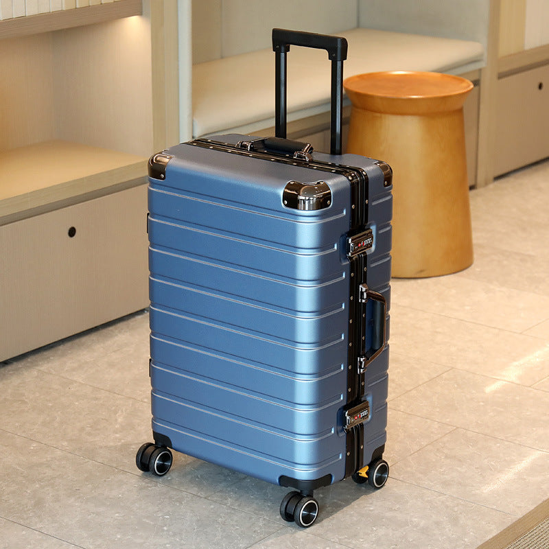 20/24/28 inch Large Capacity Suitcase Trolley Case Carry-Ons Luggage Wet and Dry Separation Password Box Aluminum Frame