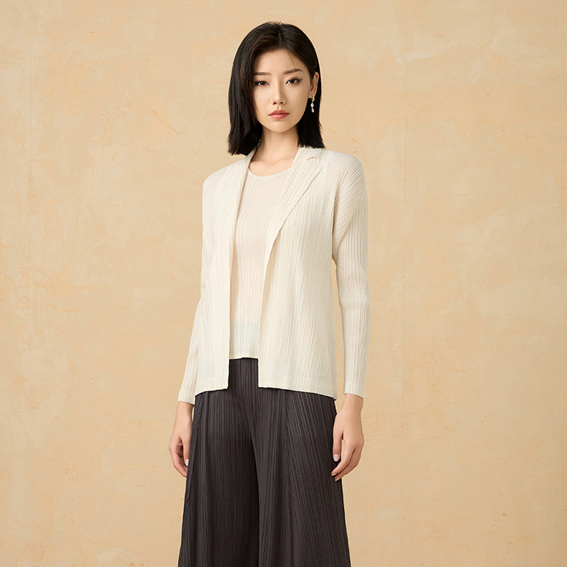 Spring and Summer New Striped Casual Fashion Commuter Temperament Loose Suit