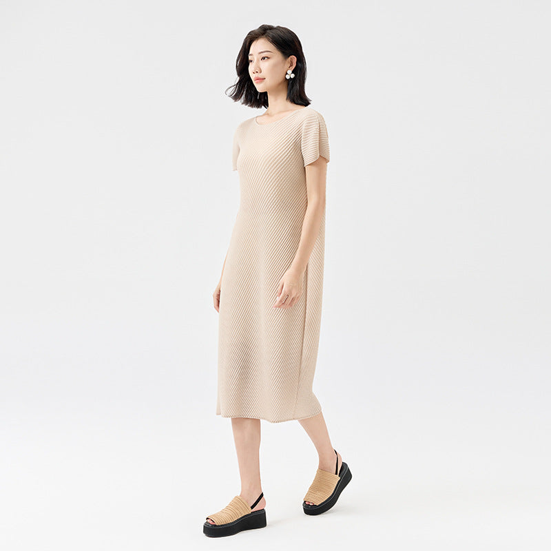 Summer New Elegant and Comfortable Solid Color Thin Casual Temperament Long Skirt