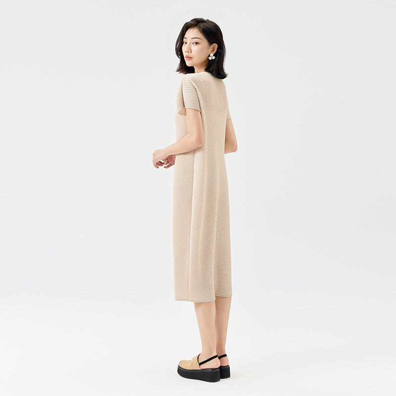 Summer New Elegant and Comfortable Solid Color Thin Casual Temperament Long Skirt