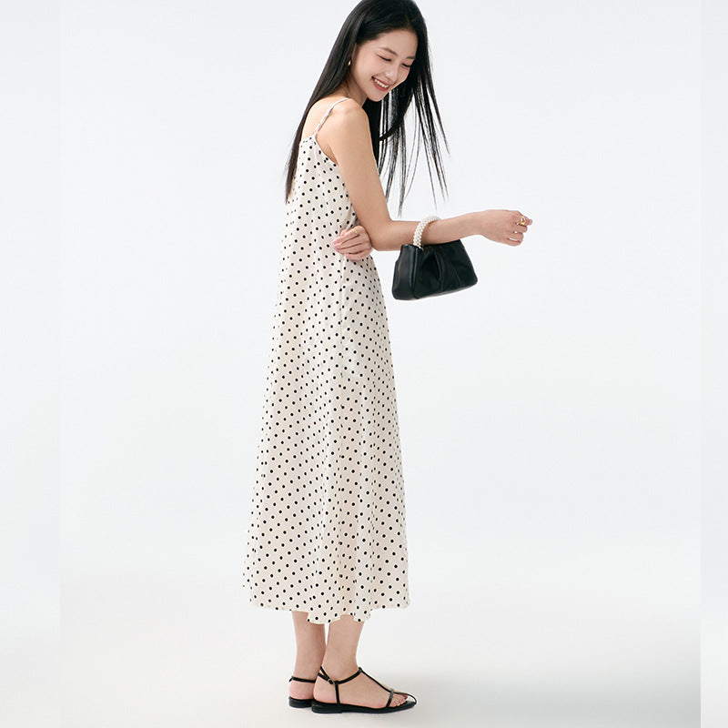 Fashion Female Elastic High Waist Casual Spaghetti Strap Sleeveless Dress Women Chiffon Dresses