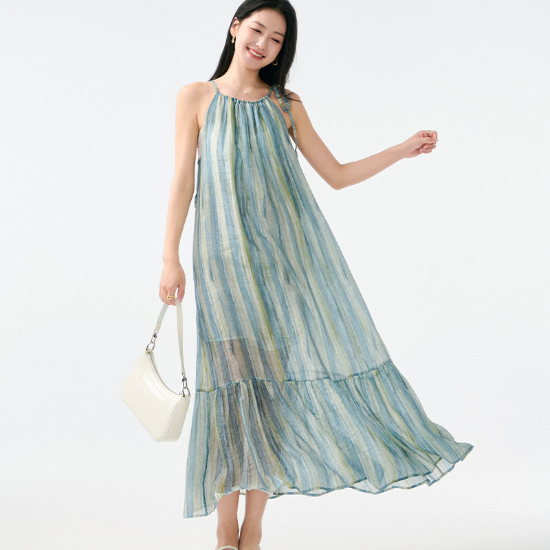 Sanya Beachside French Loose Atmosphere Dress