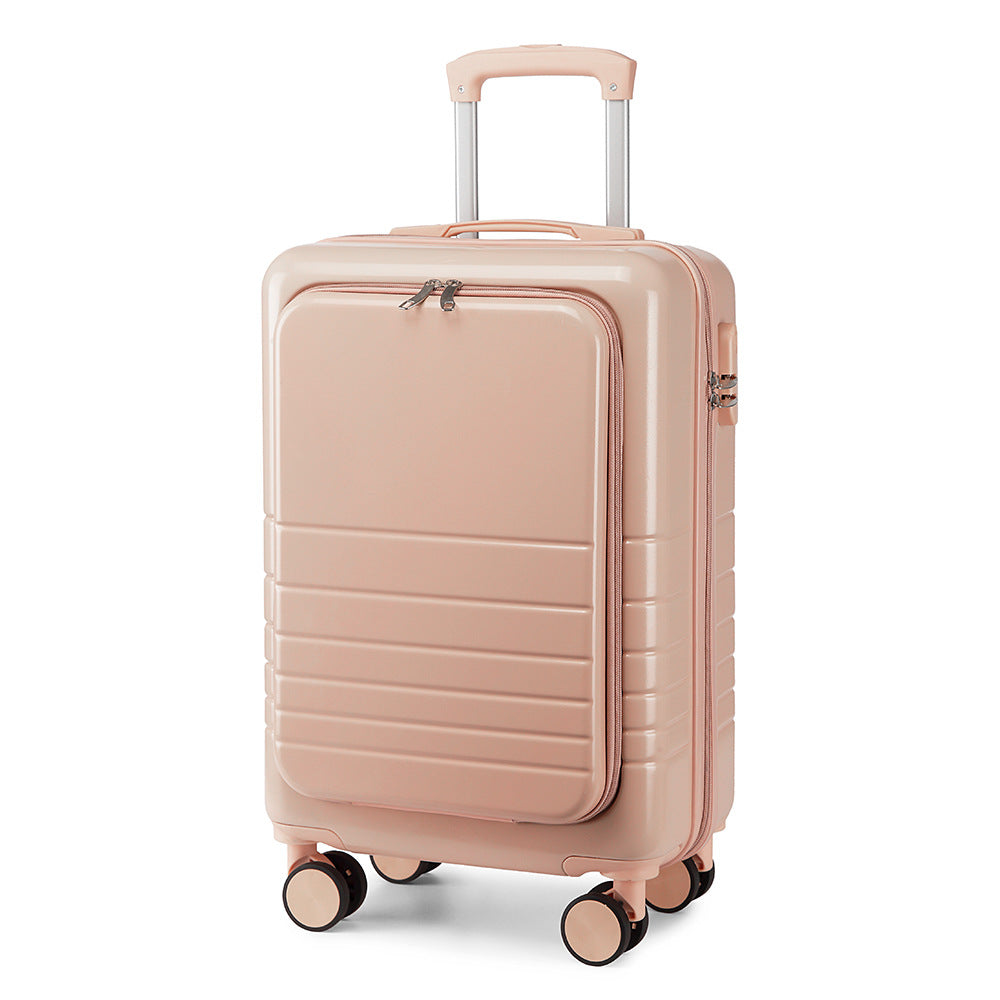 New Travel Suitcases with Wheels Rolling Luggage Female Front Open Trolley Case Boarding Case 20''suitcase 10 Kg Airplane Wheel