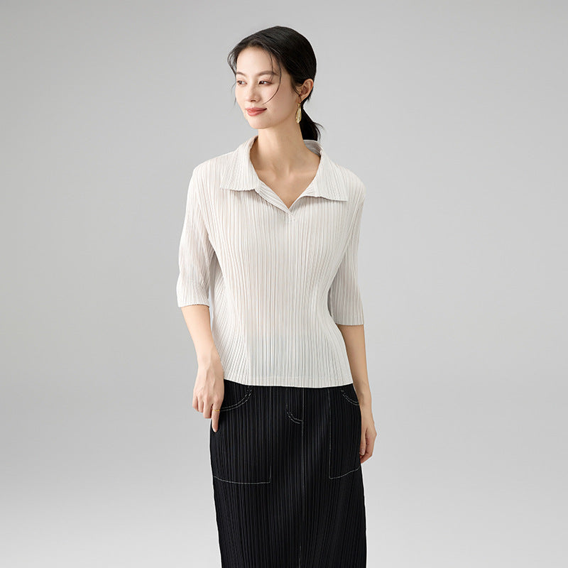 New Summer Slim Pullover Tops Office Lady Design Tee
