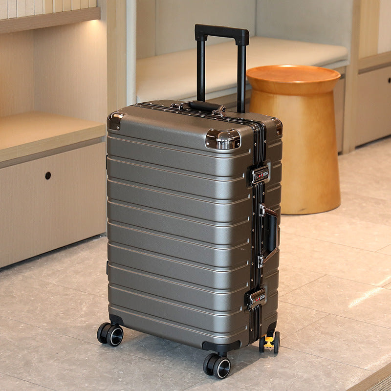 20/24/28 inch Large Capacity Suitcase Trolley Case Carry-Ons Luggage Wet and Dry Separation Password Box Aluminum Frame