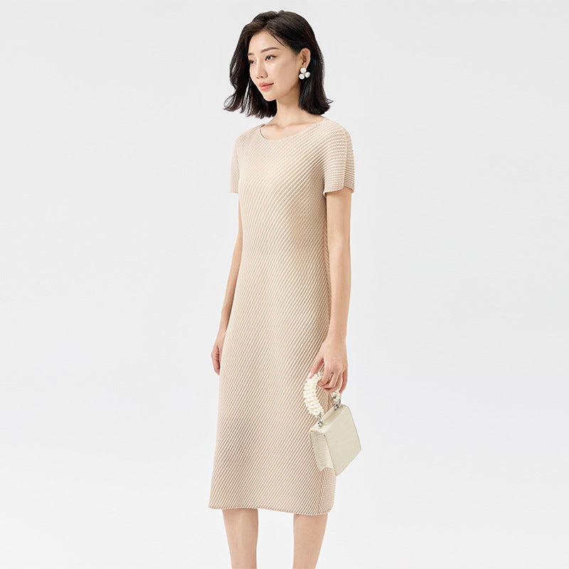 Summer New Elegant and Comfortable Solid Color Thin Casual Temperament Long Skirt