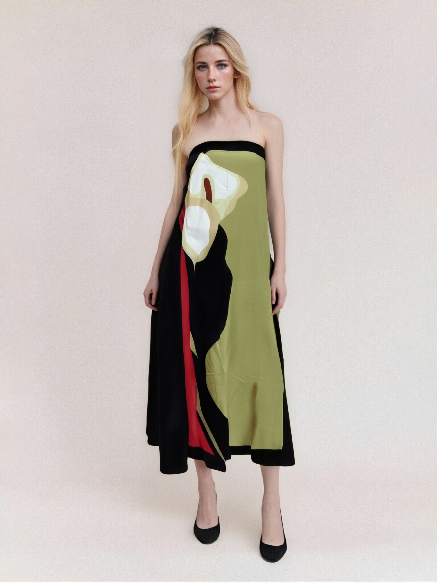 Sexy Strapless Backless Printed Long Dress Women Fashion Sleeveless Off Shoulder Vestidos Summer Lady Party Evening Robes
