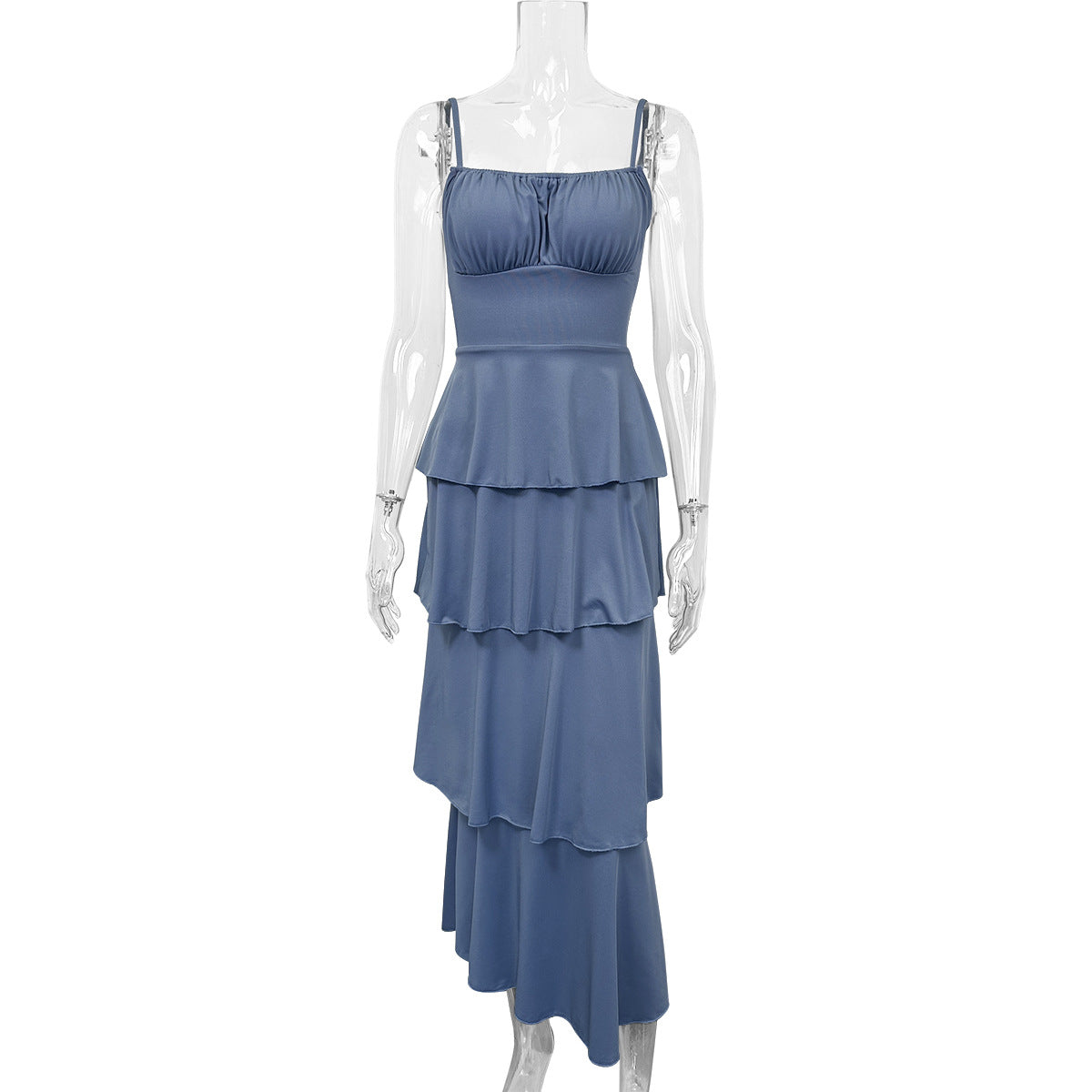 Sexy Open-Back Tank Cake Skirt Amazon Best Seller Wrinkle-Free Slimming Fashion Dress For Women