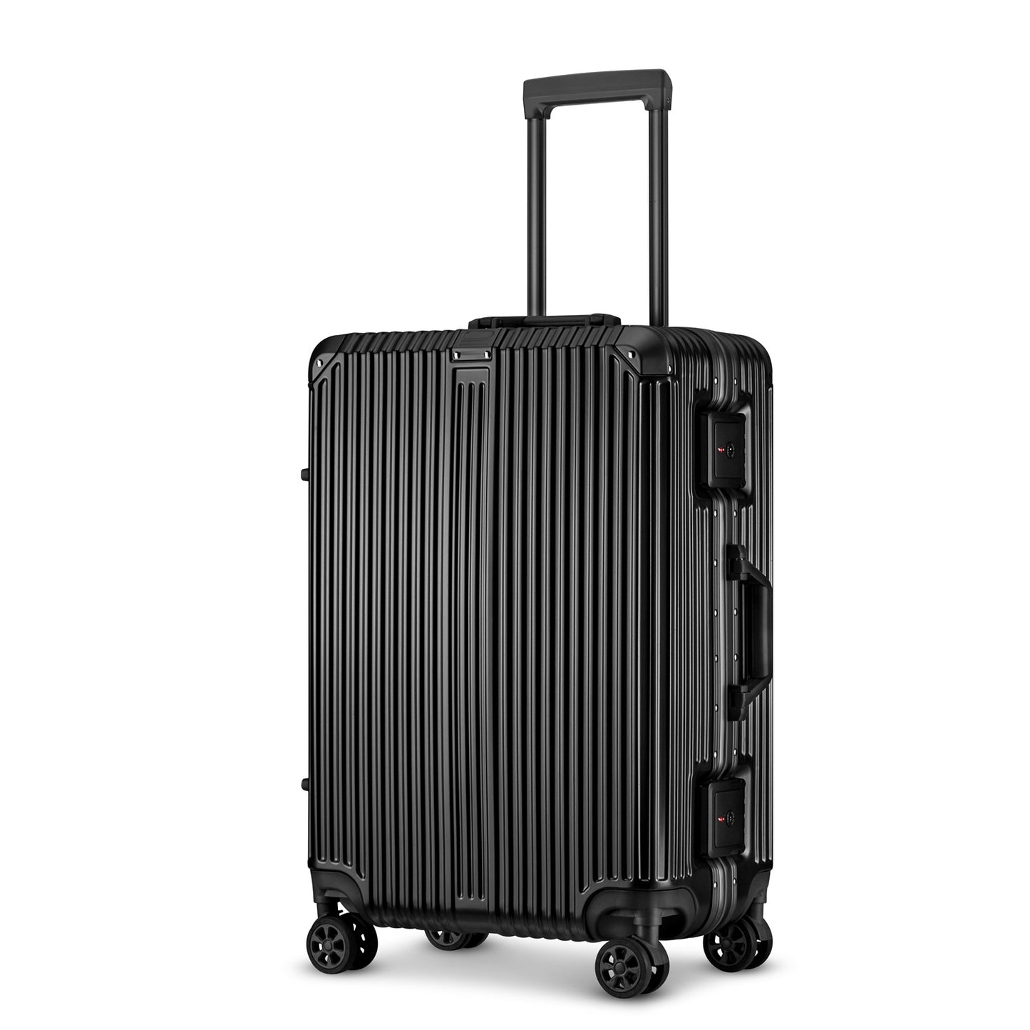 Suitcase Travel Suitcase Men 20 24 26 Carry-On Luggage Women PC Aluminum Frame Trolley Case TSA password lock