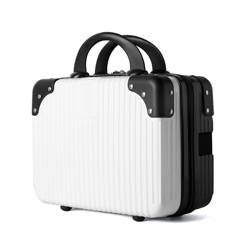 14 inch Mini Women Travel Suitcase Storage Bags Cosmetic Box Hand Luggage Organizer Makeup Case Small Password Box Boarding Case