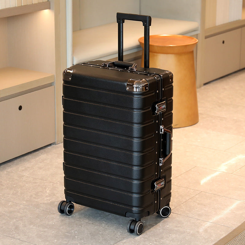 20/24/28 inch Large Capacity Suitcase Trolley Case Carry-Ons Luggage Wet and Dry Separation Password Box Aluminum Frame