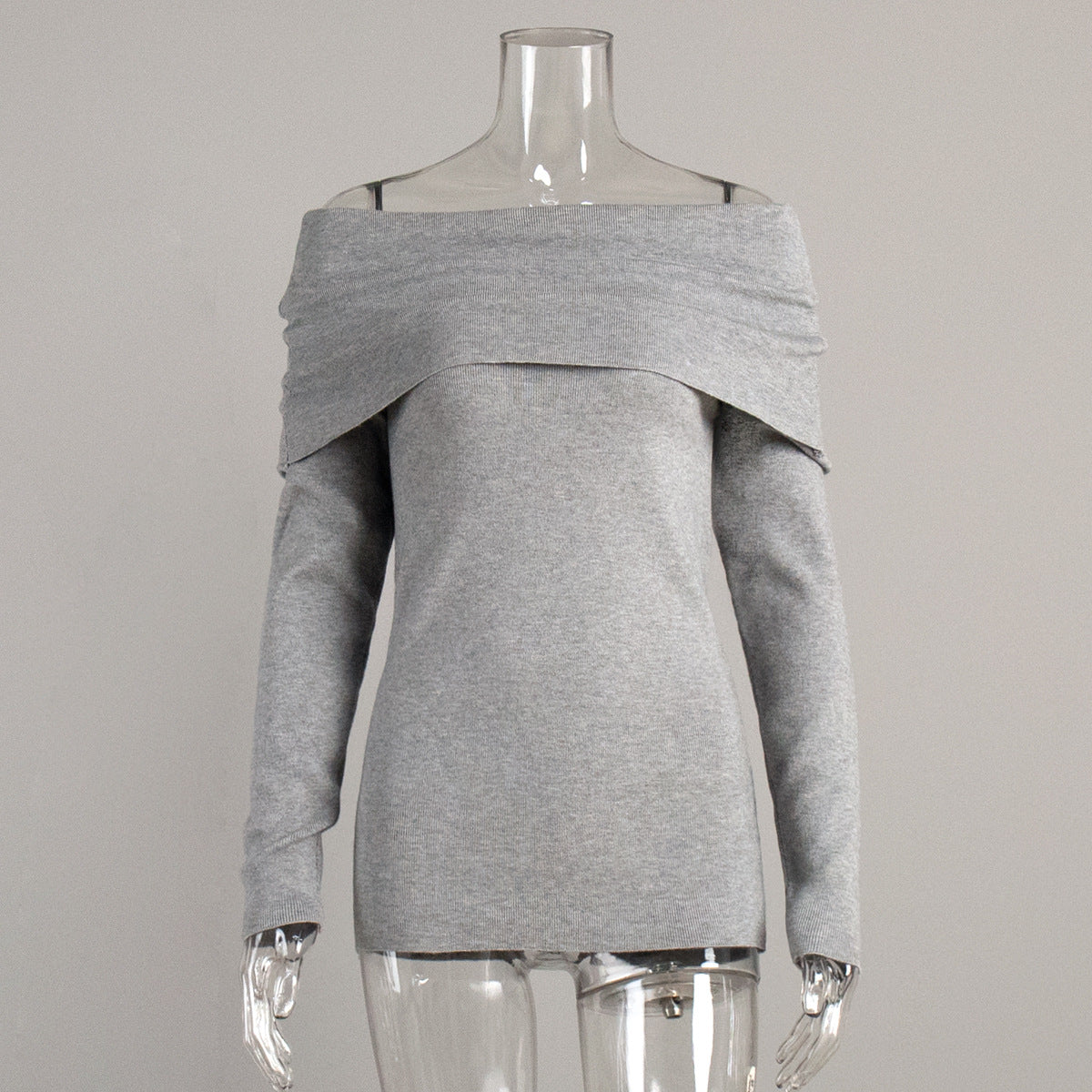 Knitted Sweater Women Fashion Pullover Long Sleeves Sexy Sweater