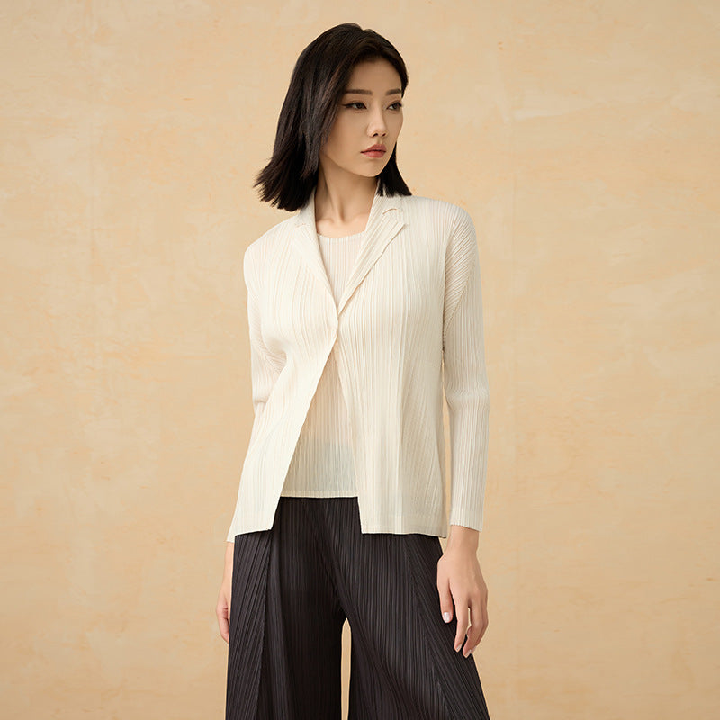 Spring and Summer New Striped Casual Fashion Commuter Temperament Loose Suit