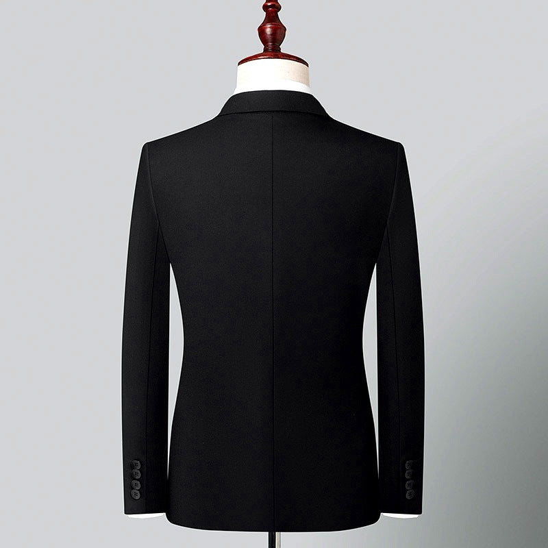 Double-breasted Suit Two-piece, Men's Fashion Slim Dress Jacket with Pants,Wedding / Business Men Sets