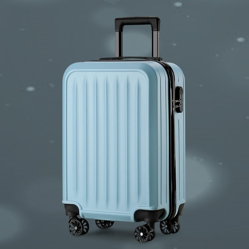 Small Fresh Luggage Lightweight Travel Multifunctional Luggage Solid Color Student Suitcase Silent Universal Luggage and Bag