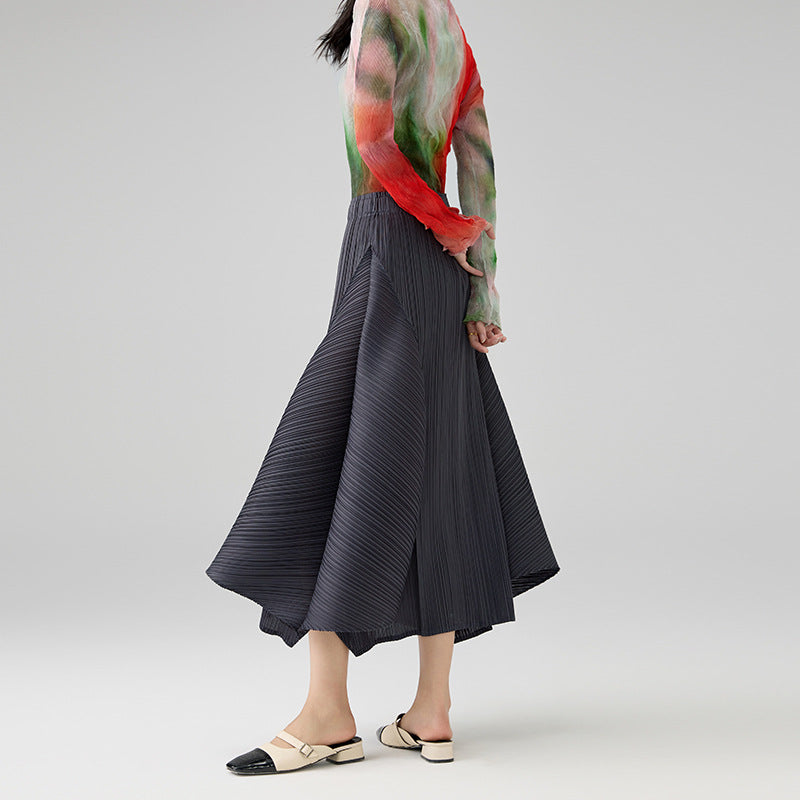 Fashionable Slimming Elastic High Waist A-line Skirts