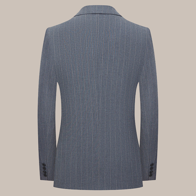 Two-button Suit for Men (suit + Trousers) Handsome Slim-fit Business Professional Work Formal Two-piece Set