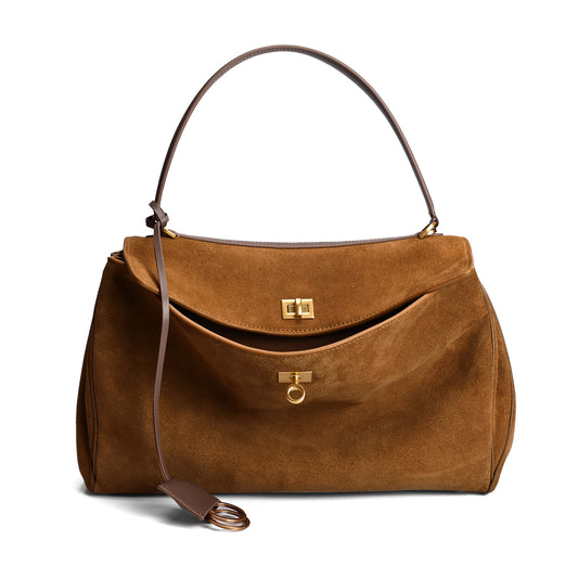 New Rodeo Women Handbags Cowhide Suede Women Totes Luxury Brand Fashion Gold Buckle Shoulder Bags Lady Trend Satchel