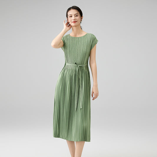 Women Summer New Style Lightweight Maturity Feel Long Skirt