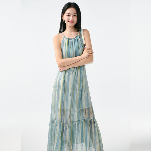 Sanya Beachside French Loose Atmosphere Dress