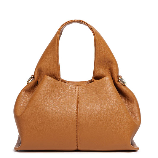 Ladies Cloud Jiaozi Bag New Popular Portable Lunch Box Bag French Texture Shoulder Slung Bag.
