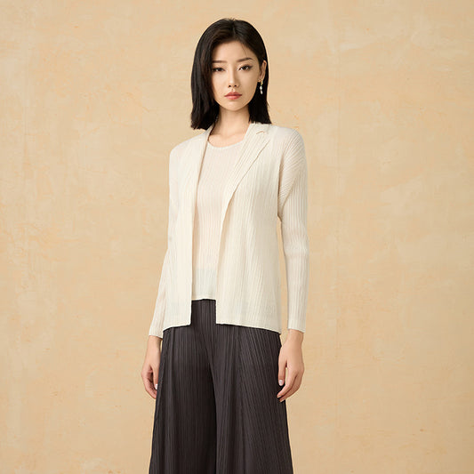 Spring and Summer New Striped Casual Fashion Commuter Temperament Loose Suit
