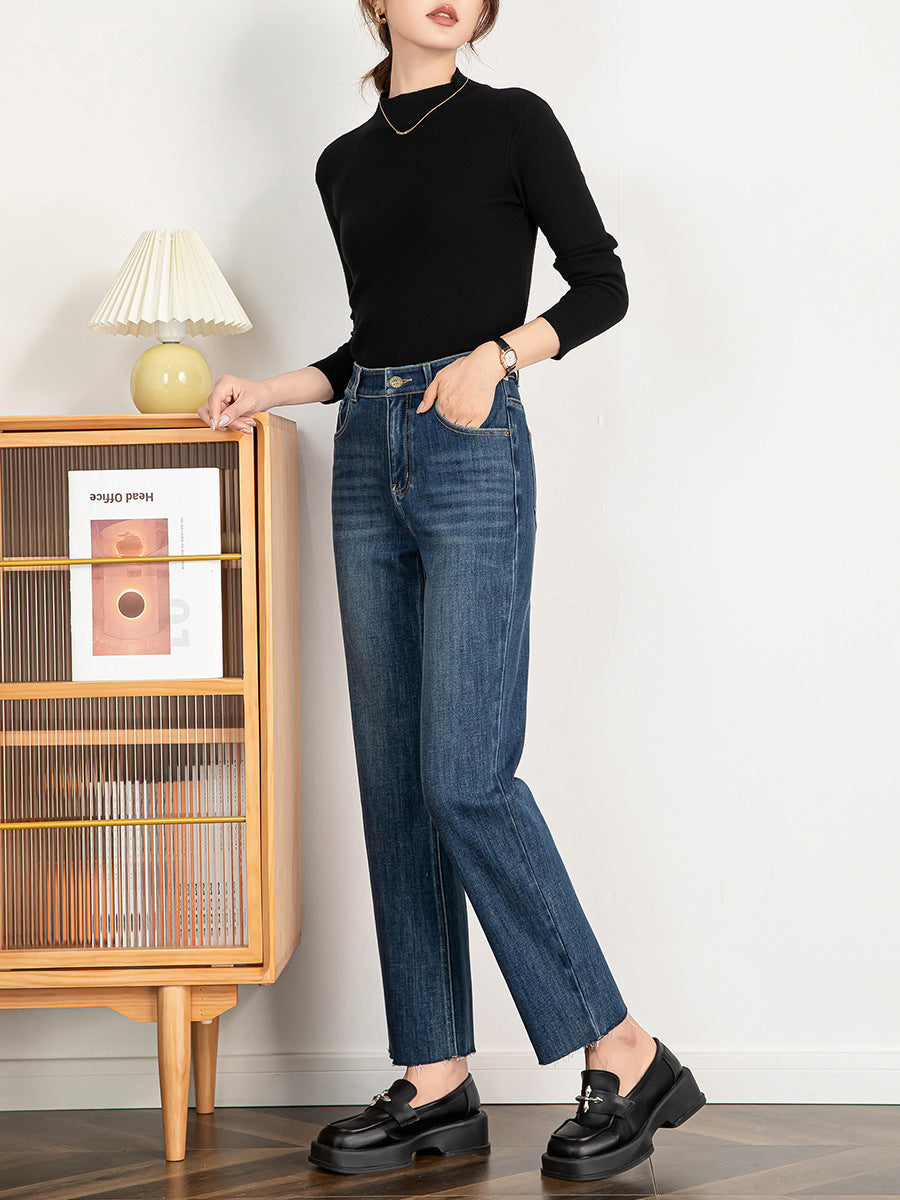 Women's Skinny Elastic Jeans Korean Fashion Slim Pencil Pants