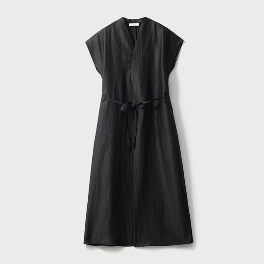 Silk Fragrant Clouds Turtle Cracks Mulberry Silk Sleeves Long Dress Black High End Youth Style Women's Fashion Dress