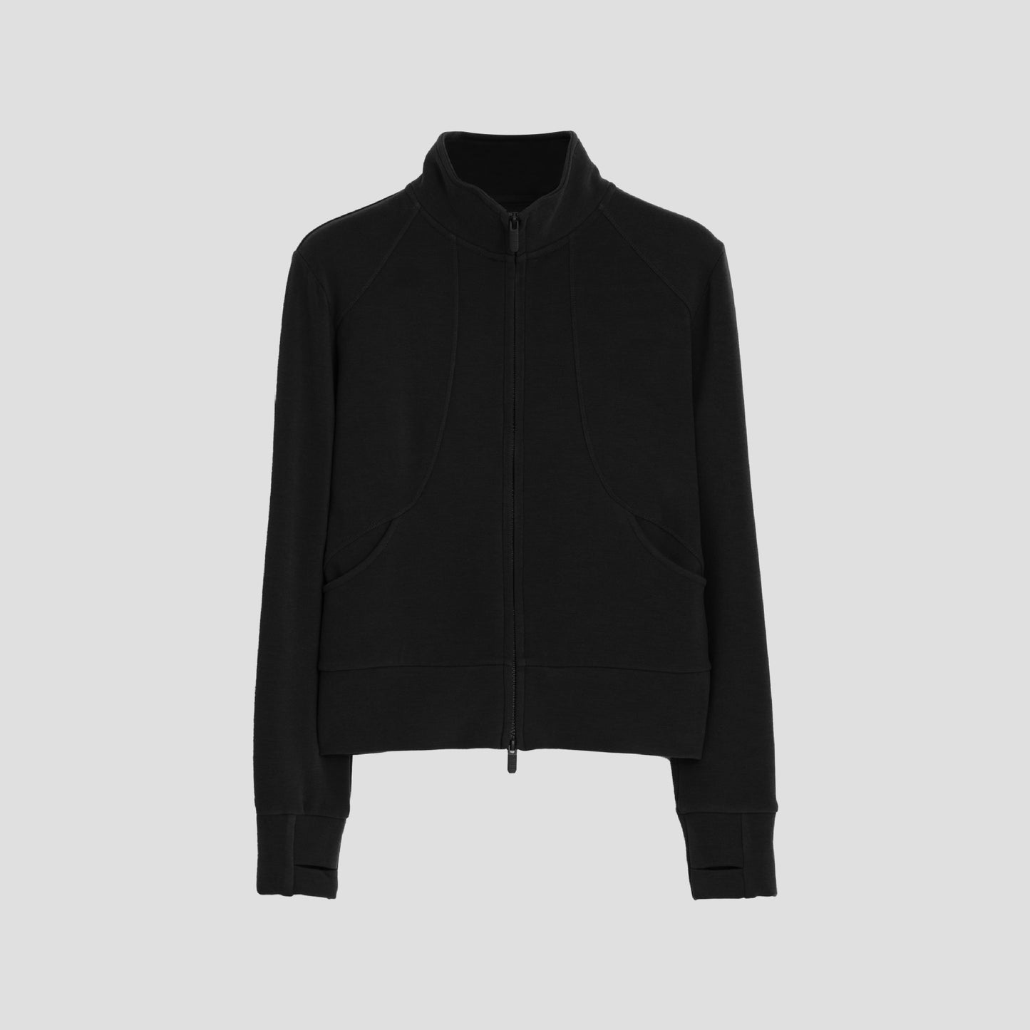 Women Sport Jacket Crop Length Breathable Warm Cozy SCUBA Full-Zip Cropped Hoodie Sweater