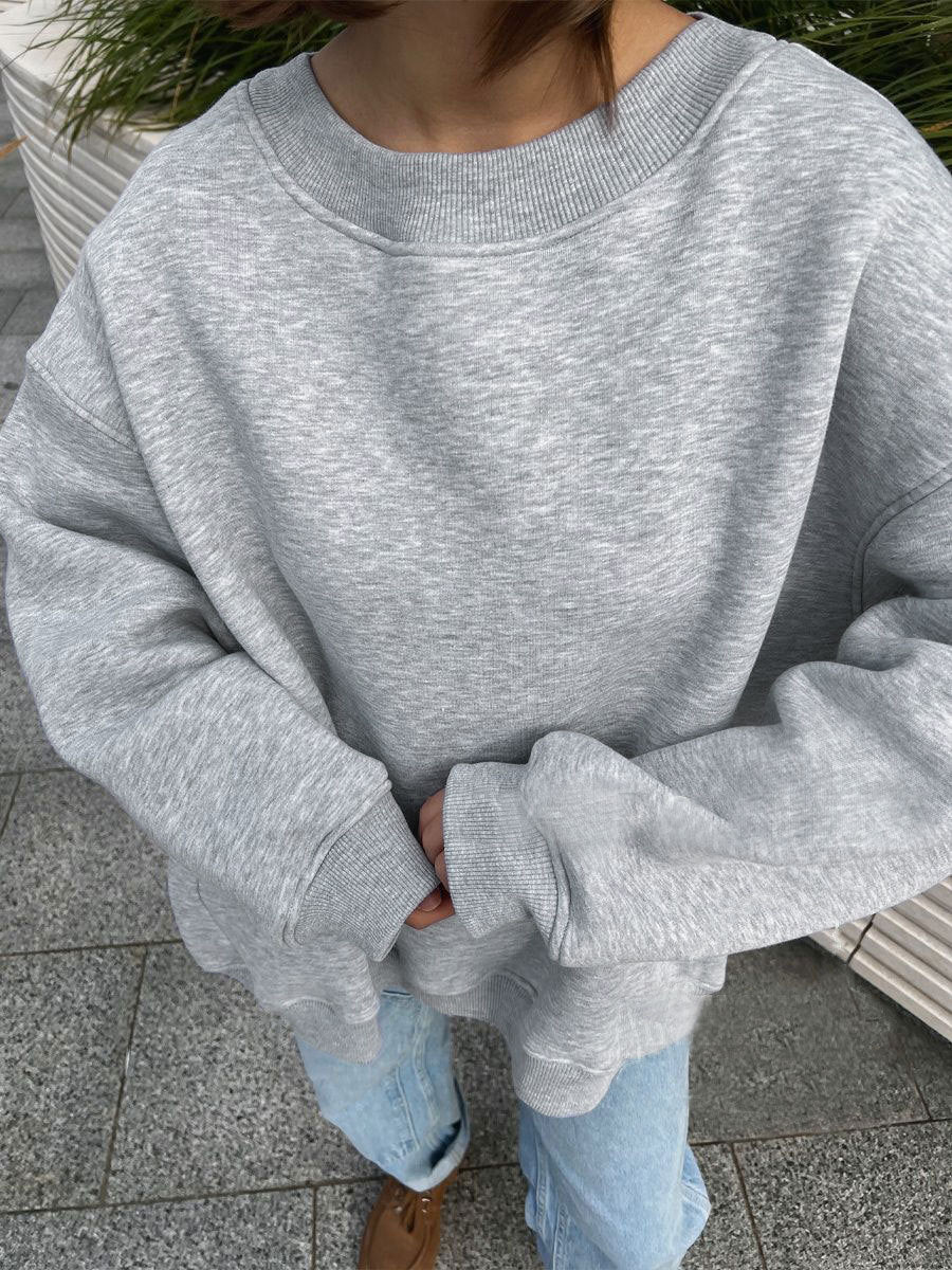 Oversized Hoodies & Sweatshirts for Women Autumn Winter Thick Warm Fleece Sweatshirt