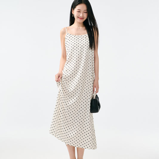 Fashion Female Elastic High Waist Casual Spaghetti Strap Sleeveless Dress Women Chiffon Dresses