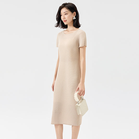 Summer New Elegant and Comfortable Solid Color Thin Casual Temperament Long Skirt