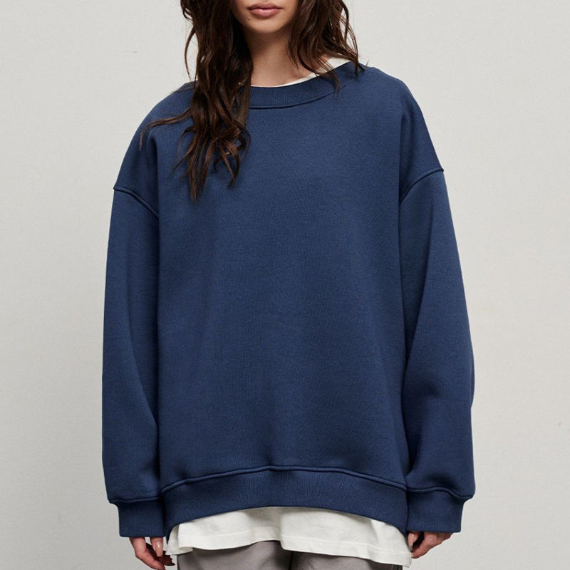 Oversized Hoodies & Sweatshirts for Women Autumn Winter Thick Warm Fleece Sweatshirt