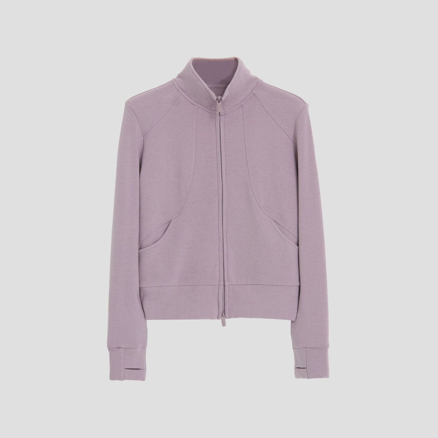 Women Sport Jacket Crop Length Breathable Warm Cozy SCUBA Full-Zip Cropped Hoodie Sweater